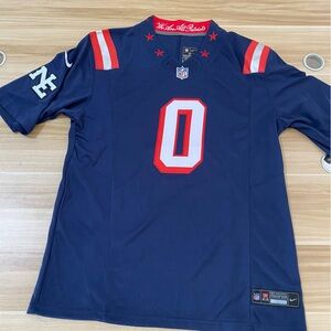 😘Christian Gonzalez Navy Vapor Stitched Jersey😝